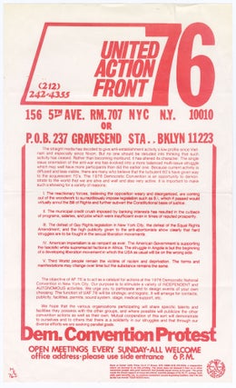 Item #13142 United Action Front 76