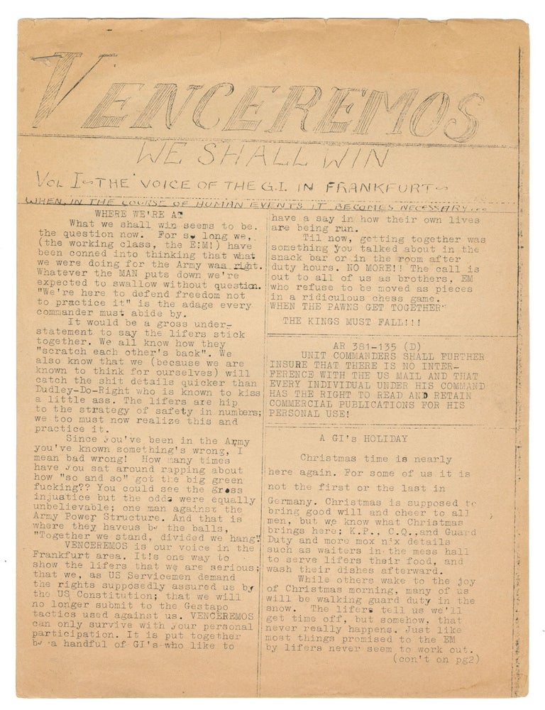Item #13144 Venceremos, Vol. 1