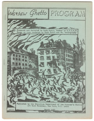 Item #13154 Warsaw Ghetto Program. prepared, narrated by