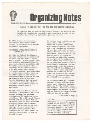 Organizing Notes (23 issues. Linda Lotz.
