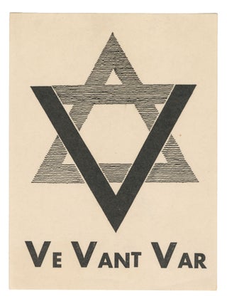 Item #13366 Ve Vant Var [We Want War] - Propaganda sticker