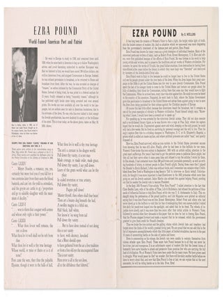 Item #13384 Ezra Pound: World-Famed American Poet and Patriot. Eustace Mullins