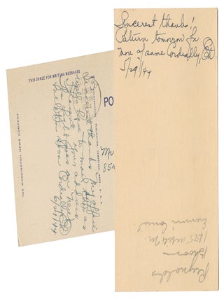 The Octopus (with signed postcards by Dilling)