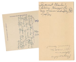 The Octopus (with signed postcards by Dilling)