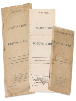 Item #13441 Russia. No. 1 (1919). A Collection of Reports on Bolshevism in Russia, Presented to...