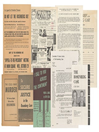 Item #13553 A small collection of ephemera in support of Julius and Ethel Rosenberg