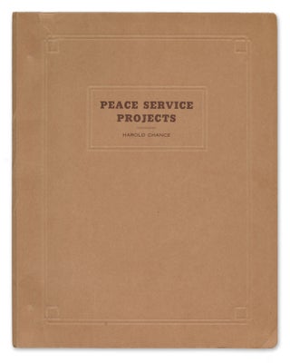 Item #13569 Peace Service Projects. Harold Chance