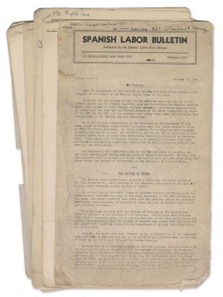 Spanish Labor Bulletin (a run of the first 12 issues. Maximilian Olay.