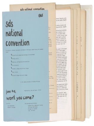 A significant collection of material from SDS' 1965 national convention. authors.