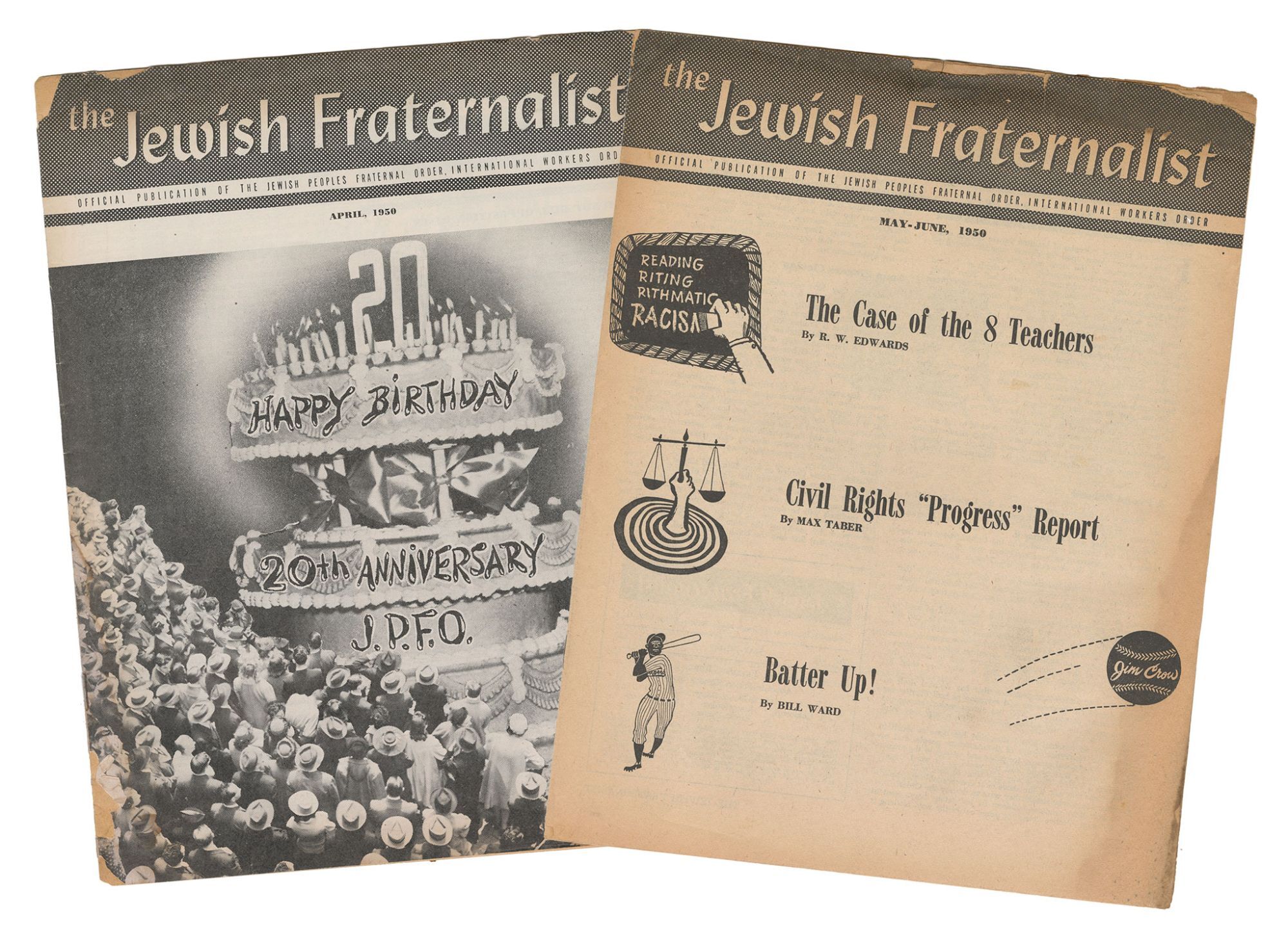 The Jewish Fraternalist 2 issues | Sam Pevzner, Rubin Saltzman