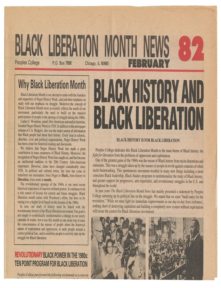 Item #13657 Black Liberation Month News 82