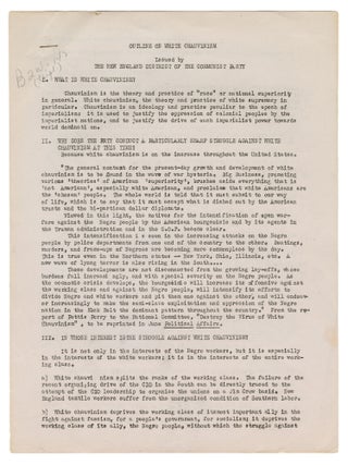 Outline on White Chauvinism