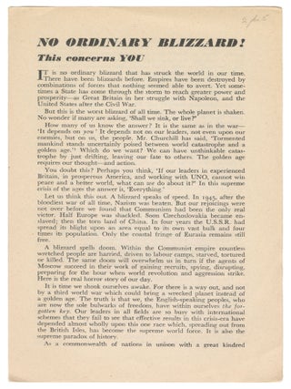 Item #13758 No Ordinary Blizzard! This concerns YOU. G. E. Altree Coley