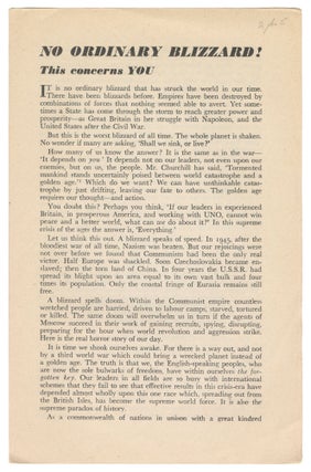 Item #13758 No Ordinary Blizzard! This concerns YOU. G. E. Altree Coley
