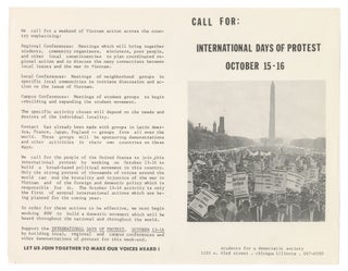 Item #13814 Call for: International Days of Protest, October 15-16