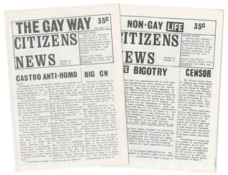 Item #13874 Citizens News, Vol. IV, Nos. 13 and 14. Guy Strait