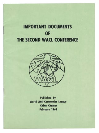 Item #13922 Important Documents of the Second WACL Conference