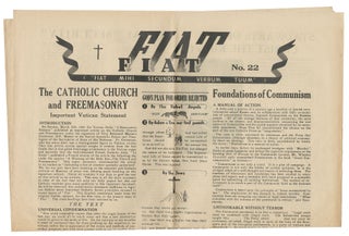 Item #13970 Fiat, No. 22. Friar Denis Fahey