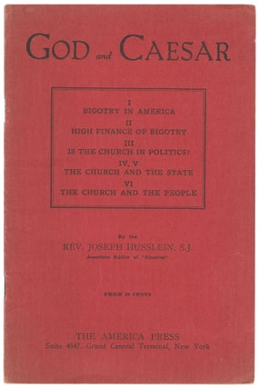 Item #14022 God and Caesar. Rev. Joseph Husslein