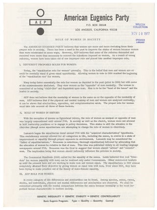 Item #14027 Role of Women in Society