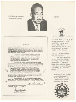 Martin Luther King Memorial Bridge - Never