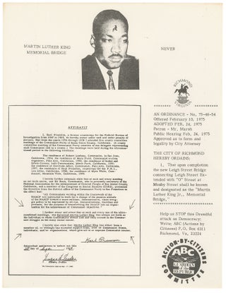 Item #14037 Martin Luther King Memorial Bridge - Never