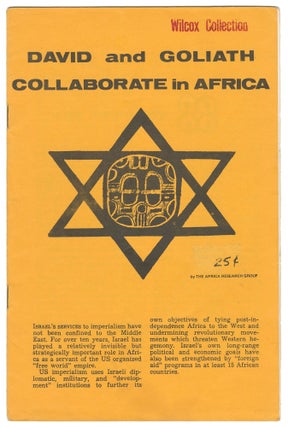 Item #14133 David and Goliath Collaborate in Africa. Africa Research Group