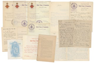 Item #14214 A collection of late 19th century Masonic material from a prominent Philadelphia Mason