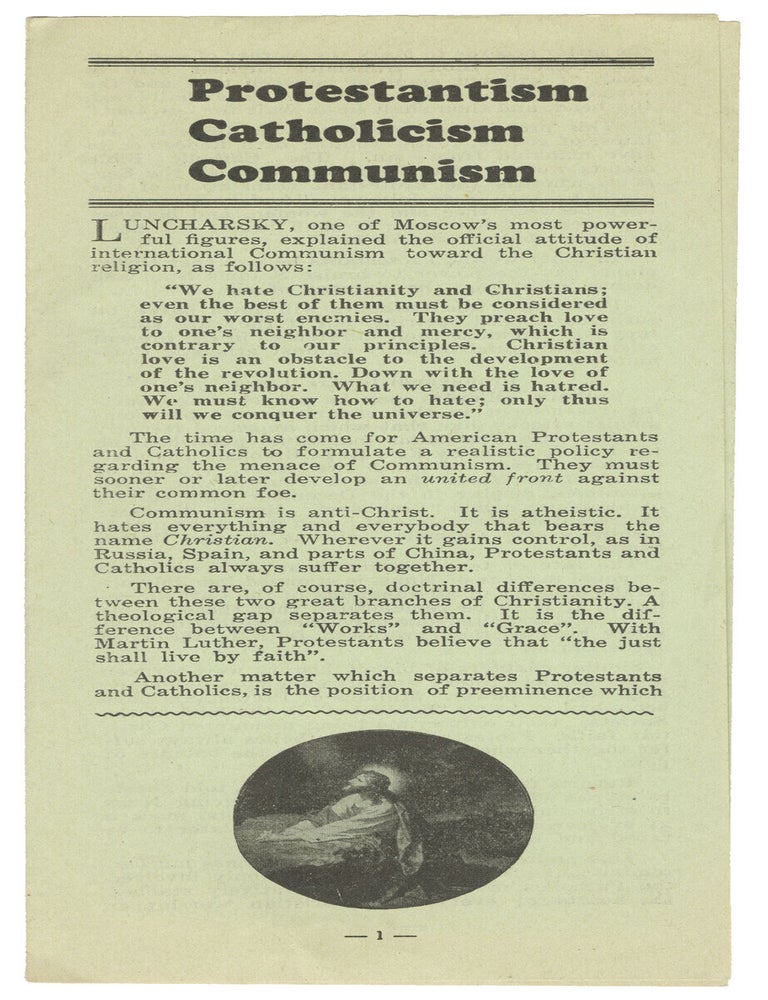 Item #14354 Protestantism Catholicism Communism