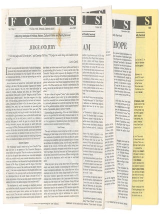 Item #14355 Focus: A Monthly Analysis of Politics, History, Cultural Affairs and Family Survival...