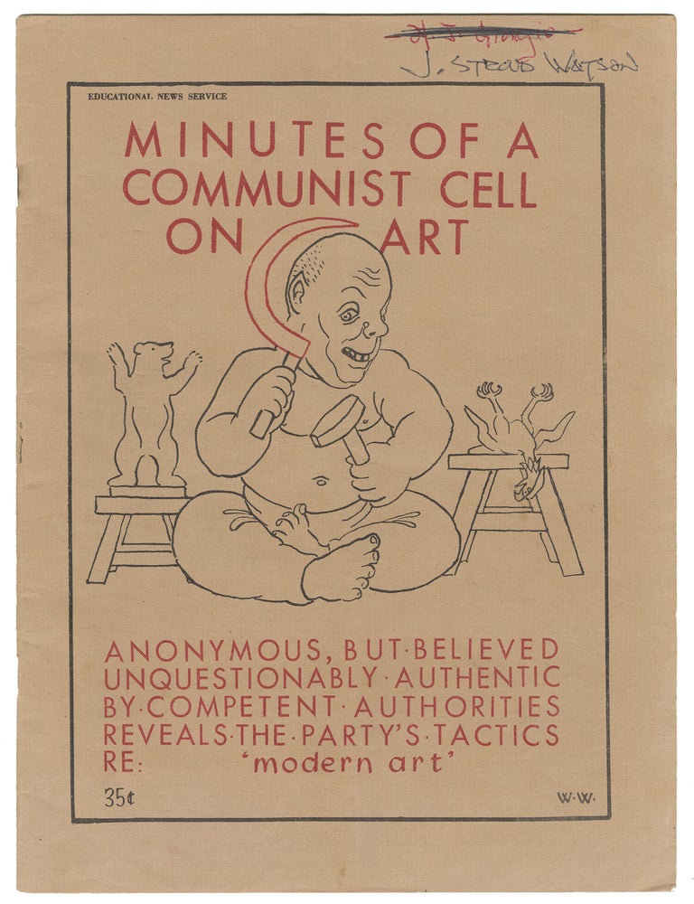 Item #14358 Minutes of a Communist Cell on Art (Second Special Report on Art). Wheeler Williams.
