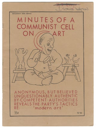 Item #14358 Minutes of a Communist Cell on Art (Second Special Report on Art). Wheeler Williams