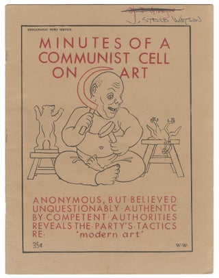 Item #14358 Minutes of a Communist Cell on Art (Second Special Report on Art). Wheeler Williams