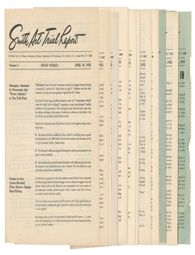 Item #14380 Smith Act Trial Report (a complete run)