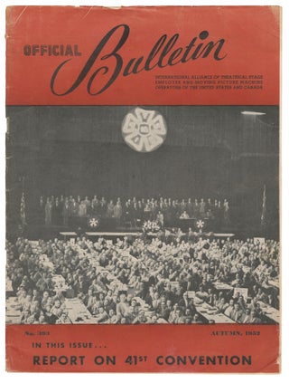 Item #14399 Official Bulletin International Alliance of Theatrical Stage Employees and Moving...
