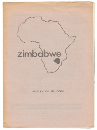 Item #14604 Zimbabwe: History of Struggle. Joseph Z. Dube