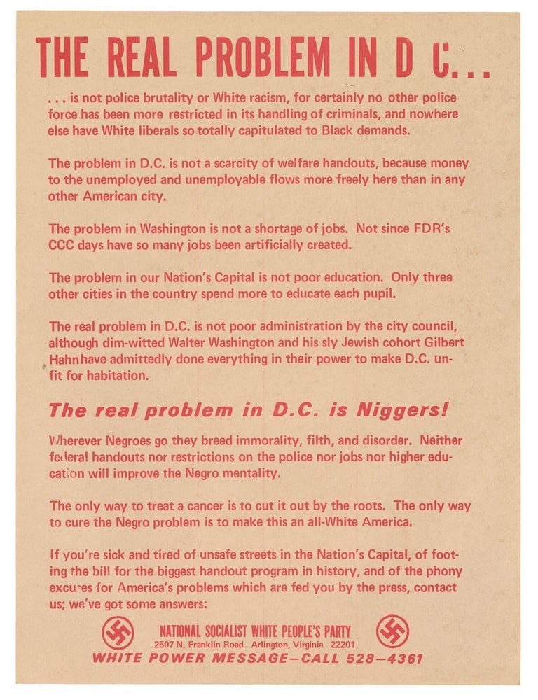 Item #14672 The Real Problem In D C...