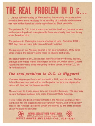 Item #14672 The Real Problem In D C
