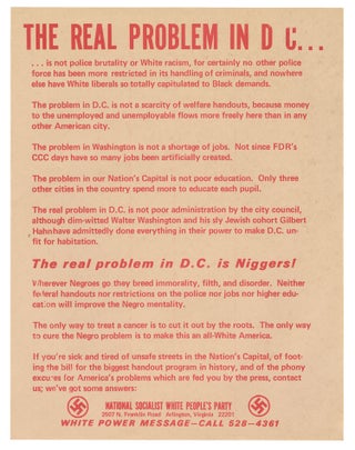 Item #14672 The Real Problem In D C