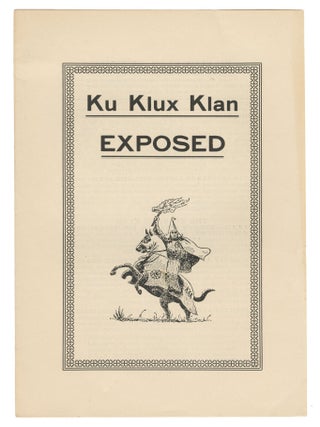 Item #14698 Ku Klux Klan - Exposed