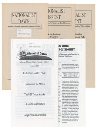Item #14760 Nationalist Dawn / Nationalist Dissent / New York Third-Positionist. Kenneth Schmidt