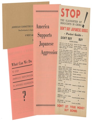 America's Share In Japan's War Guilt + assorted ephemera
