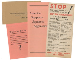 America's Share In Japan's War Guilt + assorted ephemera