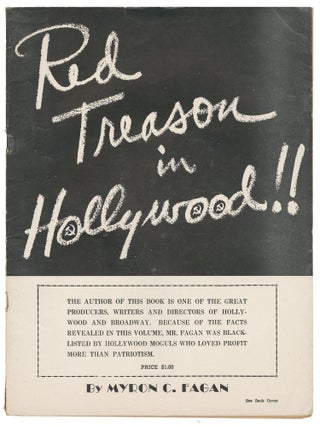 Red Treason in Hollywood. Myron C. Fagan.