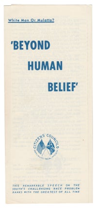 Item #14806 White Man Or Mulatto? 'Beyond Human Belief'. Thomas Dixon Jr