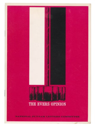 Item #14807 The Evers Opinion. National Putnam Letters Committee