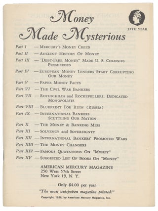 Item #14865 Money Made Mysterious. Russell Maguire