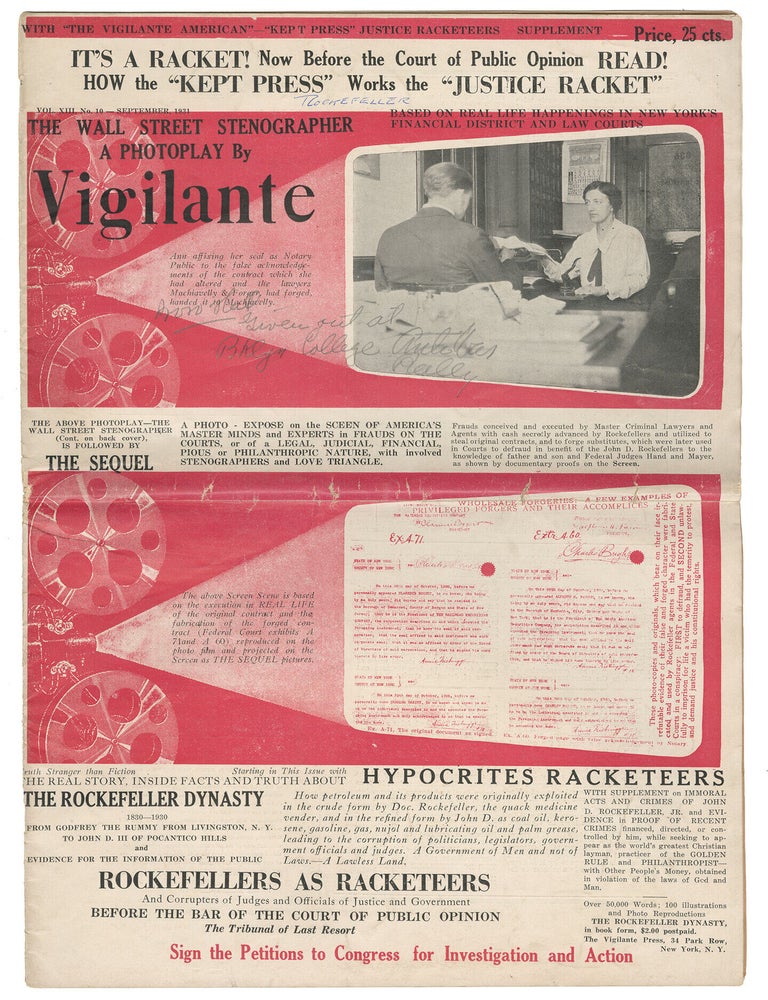 Item #14871 Vigilante. Charles Bright.