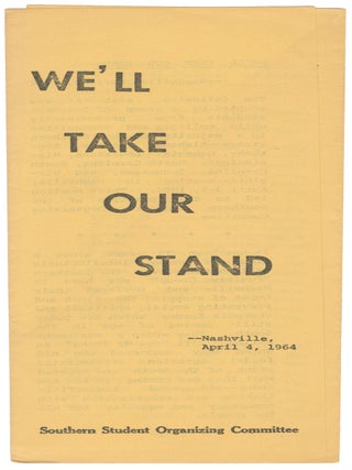 Item #14909 We'll Take Our Stand
