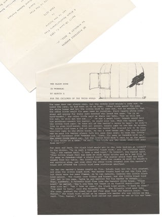Two Black Arts Movement items affiliated with the New Lafayette Theatre: Promotional sheet for We Righteous Bombers [with] The Black Bird (A Parable) [broadside]